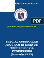 Special Curricular Program in Science Technology and Engineering (Ste)