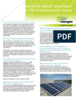 Frequently Asked Questions: Your Solar PV and Electronic Meter