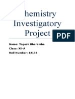 Chemistry Investigatory Project Dying of Fibres