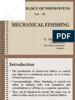 Mechanical Finishing of Nonwovens