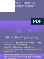 Chapter 9 - Public Key Cryptography and RSA