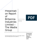 Presentation Report of Britannia Industries Limited