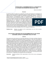 Evaluación de Métodos para La Determinacion de La CIC de Suelos