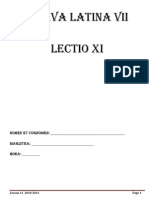 Lingva LATINA VII Lectio XI