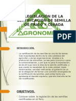 Certificación de Semilla de Trigo y Cebada