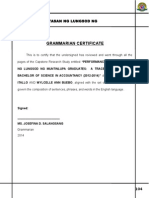 Grammarian Certificate: Pamantasan NG Lungsod NG Muntinlupa