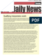 Qualifying Interpretation Assets: 17 June 2010 - Eage Daily News