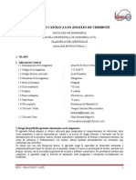 SILABO Analisis Estructural I