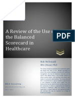 Review of The Use of The Balanced Scorecard in Healthcare BMCD