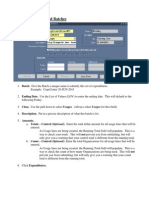 Project Costing - Entering Pre-Approved Batches