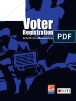 Voter Registration For The 2013 General Elections in Kenya