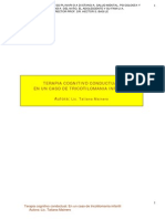 Terapia Cognitivo Conductual Tricotilomania Niños