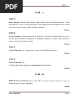 Eee III Network Analysis (10es34) Notes