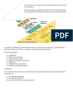 Canal de Distribución Es Una Estructura de Negocios y de Organizaciones Interdependientes Que Va Desde El Punto Del Origen Del Producto Hasta El Consumidor