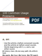 100 Common Usage Problems - Corrected