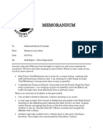 Town of Nederland Memo 2014