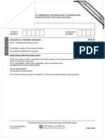 University of Cambridge International Examinations International General Certificate of Secondary Education