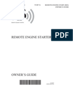 Remote Engine Starter: 2008-Land Cruiser Tvip V4 Remote Engine Start (Res) Owner'S Guide