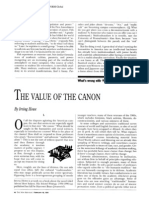 The Value of The Canon