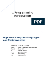 Unit 1 Introduction To C Final