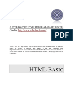 Step-By-Step HTML Tutorial - Basic