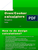 Solar Oven Calculators