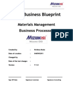 ASAP Business Blueprint: Materials Management Business Processes