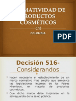 Normatividad de Productos Cosméticos