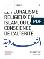 Éric Geoffroy: Le Pluralisme Religieux en Islam, Ou La Conscience de L'altérité