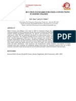 Design and Construction Standards For Steel Connections in Seismic Frames