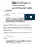 Plan de Seguridad y Salud en El Trabajo