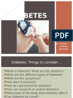 Diabetes: By: Anabell Gutierrez Mendieta