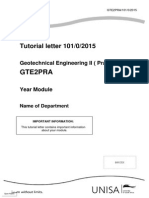 Geotechnical Practical