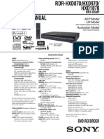 Service Manual: DVD Recorder