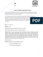 GSTT Wellsite Operations Geology Outline