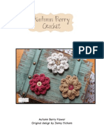 Autumn Berry Flower Original Design by Jenny Dickens