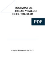 Programa de Seguridad y Salud en El Trabajo Vecoflex