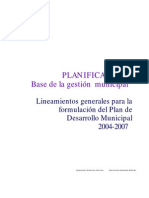 Planificación Municipal