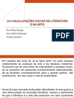 As Preocupações Socias Na Literatura e Na Arte