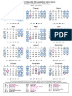 Texas Standard Possession Calendar