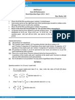 CBSE XII Mathematics Questions Sample Papers 1