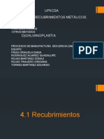 4.1 Recubrimientos Metalicos