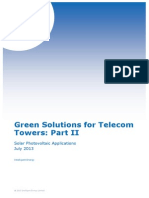 Green Solutions For Telecom Towers Part 2 Solar Photovoltaic Applications