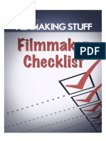 Filmmaking Checklist Filmmaking Stuff1