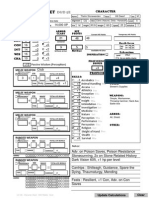 Character Sheet: Jacob