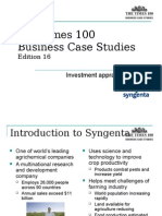 Syngenta Case Study Investment Appraisal