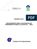 2 Estimación de Rendimientos Maíz 2011 COLPOS