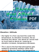 Presentation - Factors Affecting Climate