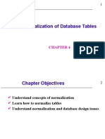 Normalization of Database Tables