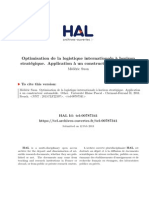 Optimisation de La Logistique Internationale À Horizon Stratégique - Application À Un Constructeur Automobile - Thèse 2011